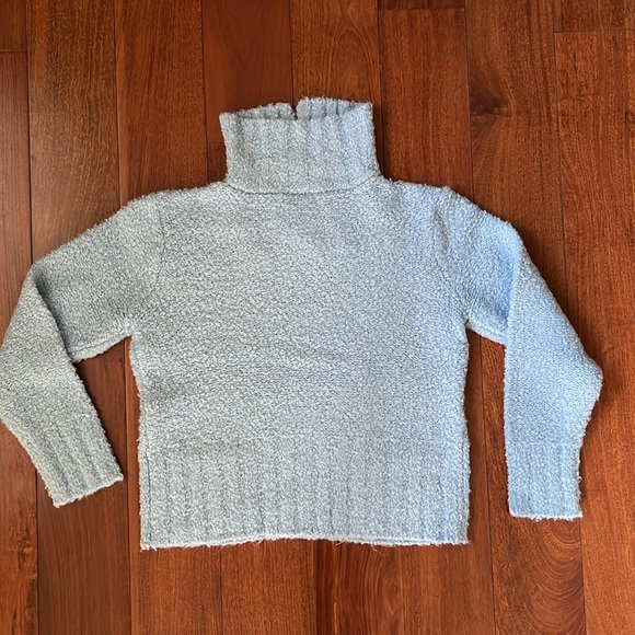 EUC Talbots Petite Light Blue Cozy Sweater Small - Picture 5 of 10